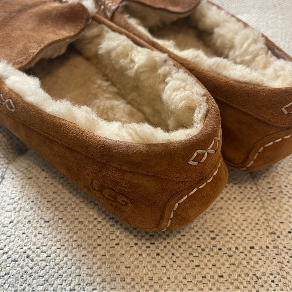 UGG Men's Tan Suede Loafers - Picture 3 of 9
